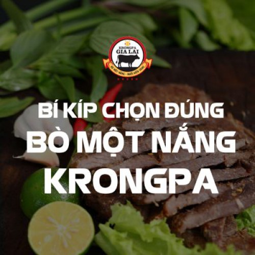 Bò Một Nắng – Bí kíp chọn đúng sản phẩm Bò một nắng Krông Pa